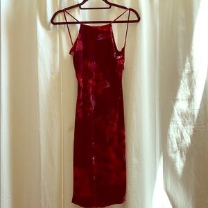 Windsor Rose Velvet Cocktail Dress